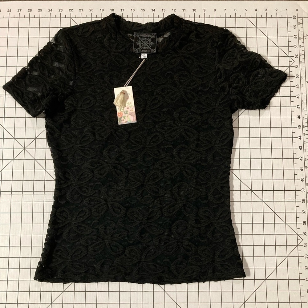 NWT Johnny Was Jade Size Medium Black Astrid‎ Top